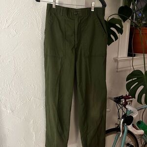Vintage Green Army Pants